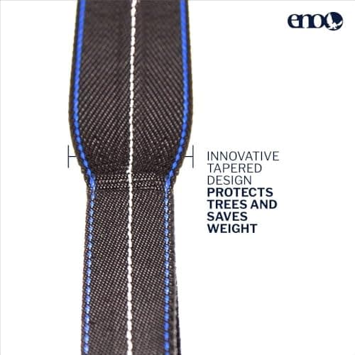 ENO Atlas XL Suspension System - Tree Strap for Hammock - Accessories for Camping, Hiking, and Backpacking - Black/Royal