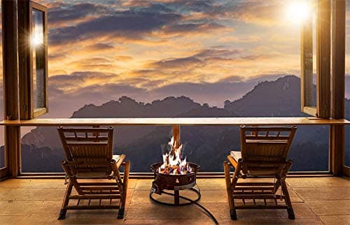 Outland Living Portable Propane Fire Pit, 19-inch, 58,000 BTU with Fire Pit Cover & Carry Kit, Smokeless Gas Firebowl | Perfect for Camping, Patio, Backyard, Tailgating, Deck, RV| Black 893 Deluxe