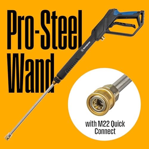 Westinghouse ePX3100 Electric Pressure Washer, 2300 Max PSI 1.76 Max GPM with Anti-Tipping Technology, Onboard Soap Tank, Pro-Style Steel Wand, 5-Nozzle Set, for Cars/Fences/Driveways/Home/Patios