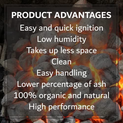 6.5 Lb Oak & Applewood Charcoal Briquettes for Beef, Pork, Fish, Steaks, Ribs & More, 100% All-Natural, Quick & Easy Lighting for Outdoor BBQ, Smoker, Tailgating, Camping by Billy Buckskin Co.