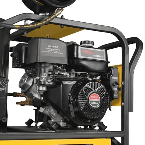 4000 PSI 4 GPM 15 HP E-Start Gas Engine Hot Water Pressure Washer with Hose Reel, HPW40D