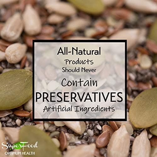 GERBS Super 5 Seed Snack Mix 1 LB. Premium Grade | Top 14 Food Allergy Free | Resealable Bulk Bag | Made in USA | Raw Pumpkin Sunflower Chia Hemp Flax Seed Trail Mix | Gluten Peanut Tree Nut Free
