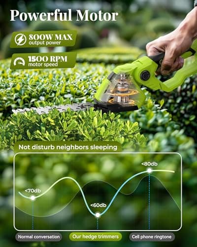 Hedge Trimmer Cordless with Battery, 2-in-1 Electric 21V Handheld Grass Shear Cutter with 2 Pack Rechargeable Battery, Men Gifts Mini Bush Trimmer Kit for Garden Yard Lawn Pruning