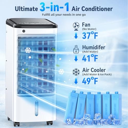 fancole DL2 Portable-air-conditioners, Light White