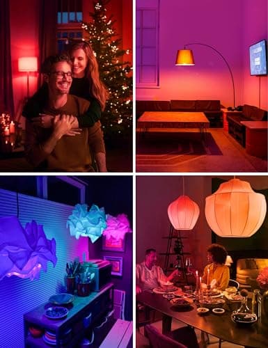 BR30 Color Changing Light Bulb, LED Flood Lights 12W Dimmable, 100W Equivalent, RGB+2700K+4000K+6500K, Remote Control, 1050LM, E26 Multi-Color Can Light Bulbs for Ceiling, 2 Pack