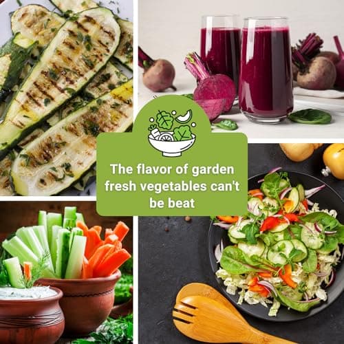 Sow Right Seeds - Classic Vegetable Garden Seed Collection for Planting - Non-GMO Heirloom Broccoli, Cabbage, Carrot, Cucumber, Kale, Lettuce, Tomato, Peppers, Zucchini, and More