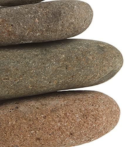 Ancient Graffiti Large 7-Stone Natural River Stone Cairn, 11 inches