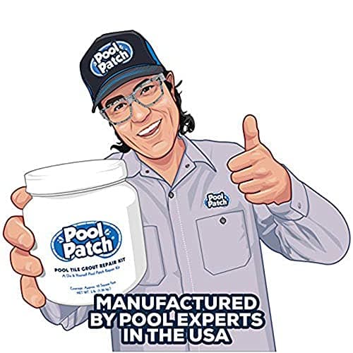 Pool Patch White Pool Tile Grout Repair Kit, 3-Pound, White