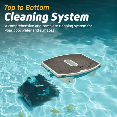 Dolphin Liberty 200 and Skimmi Cordless Robotic Pool Cleaning up to 33 FT - Wall Climbing Scrubber