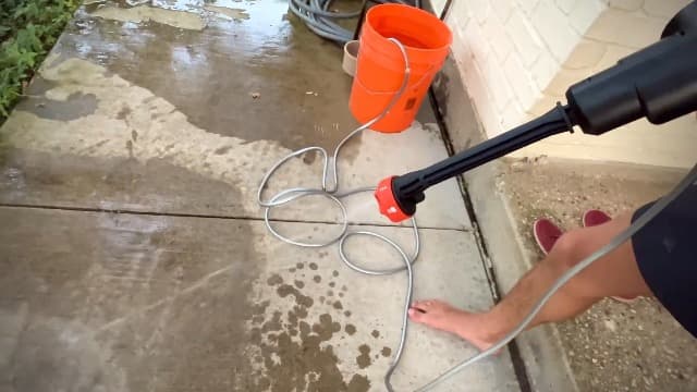 Lemolify 6000mAh Battery Pressure Washer, Electric Power Washer Cordless, Portable Car Pressure Washer Handheld with 6-in-1 Nozzle,17FT Drain Hose, Power Cleaner for Patio Floor Fence Deck,2 Battery
