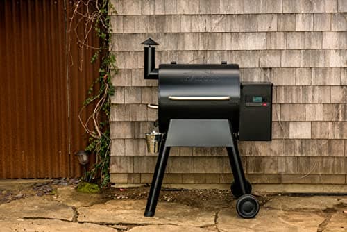 Traeger Grills Pro 575 Wood Pellet Smoker and Grill, WiFi and App Enabled Electric Smoker, 6-in-1 BBQ and Pellet Grill, 572 Square Inches of Grilling Area, 500 Degree Max Temperature, Black Finish