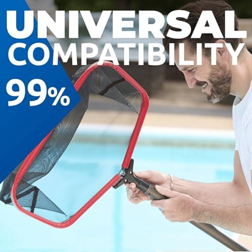 ProTuff 19" Fine Pool Net – Comes Cleans 3X Faster Than Vacuums – Wide Pool Skimmer with Deep Bag for Easy Maintenance – Skimmer Net for Leaves, Bugs & Other Debris
