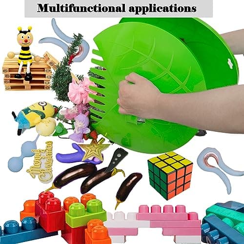 Eastrans 1set Leaf Scoops and Hand Rakes,Leaf Claws for Picking up Leaves,Grass Clippings and Lawn Debris,Light Green,2pcs