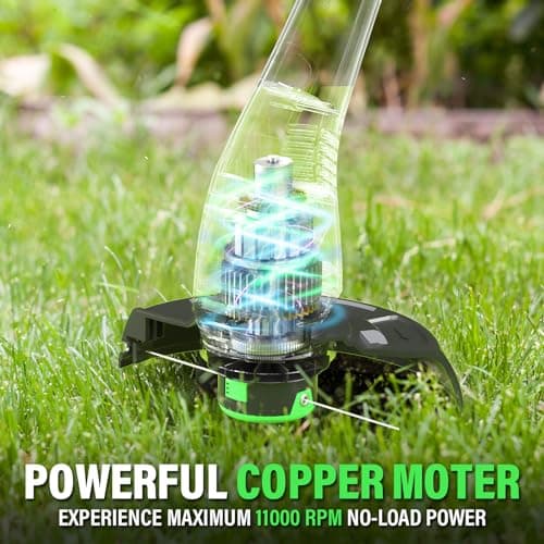 SOYUS Corded Weed Wacker, 9 Inch String Trimmer, Electric Weed Wacker Corded for Garden, Lawn, Yard