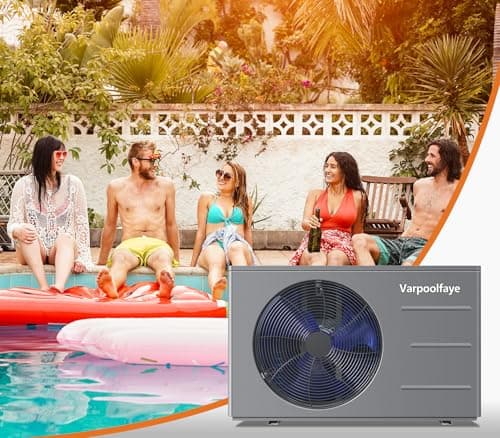 Pool Heat Pump 30000 BTU Pool Heater for Above Ground or Inground Swimming Pools Spa Heating and Cooling with WiFi Control Schedule 120V 8000 Gallon