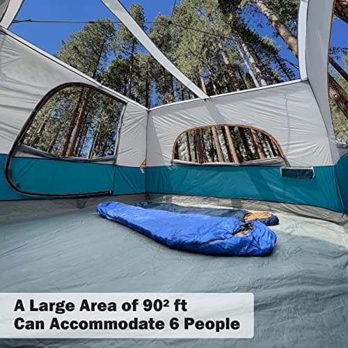 UNP Camping Canopy Tent - Inner Tent for 10' x 10' Pop Up Canopy, Simple Installation, Fully Vented Roof, Enclosed Canopy Space, Ocean Blue (Frame NOT Included)