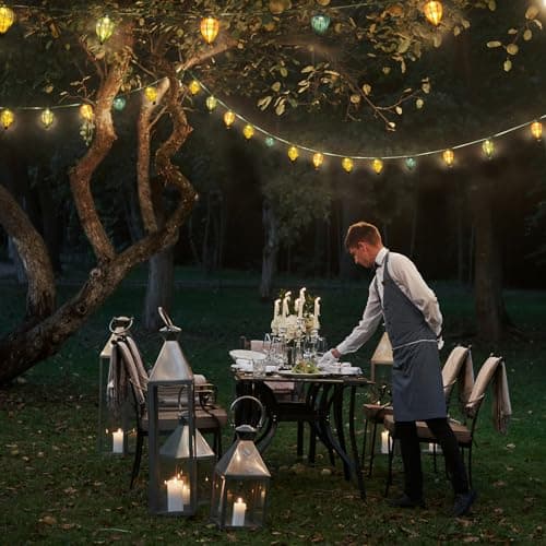 11FT Multicolor String Lights with 10 Bulbs, Colored Backyard Patio Indoor/Outdoor UL Listed String Lights,Hanging for Bistro Tents Market Cafe Gazebo Porch Party Wedding