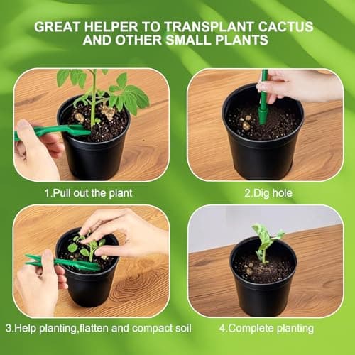 Seed Spreader 4PCS Sowing Seeds Dispenser Set Mini Seed Dispenser for Small Seeds Handheld Seed Planter Tool Seed Dibber Multifunctional Seed Spacer Gardening Tools