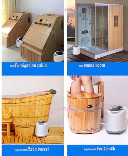 Portable Sauna Steamer Machine for Home Use, Personal Sauna Pod with Fast Heating, Adjustable Steam Settings, Quiet Operation, Ideal for Relaxation, Detox, and Skin Care, Fits Most Sauna Tents