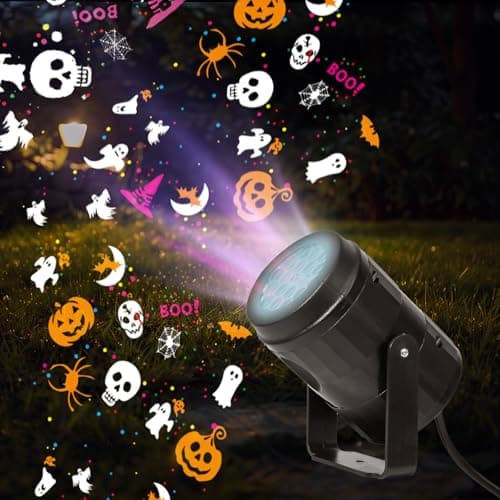 Halloween Projector Lights Outdoor/Indoor, Led Lights Projector Waterproof for Gift Halloween Decorations, Holidday Projector Home Party Light Show for Halloween (Halloween Light)