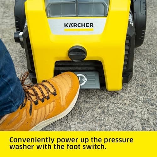 Kärcher Pressure Washer K2300PS, Max 2875 PSI, 4 Spray Nozzles, Detergent Tank, Hose Reel, For Cars, Driveways, Siding, Patios, 2.07 max. GPM