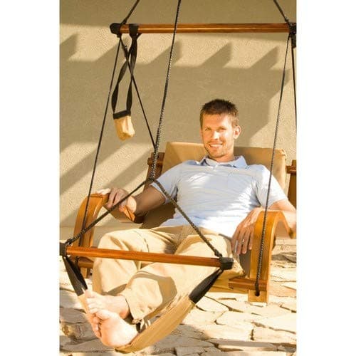 Hammaka Nami Deluxe Hanging Hammock Lounger Chair In Tan