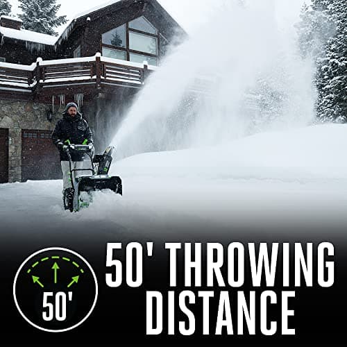 EGO Power+ SNT2405 56-Volt 24 in. Self-Propelled 2-Stage Snow Blower with Peak Power™ - (2) 7.5Ah Batteries and Dual Port Charger Included