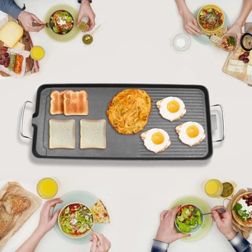 Nonstick Electric Barbecue Grill,BBQ Grill 32-482℉ Adjustable Temperature, Portable Electric Grill Outdoor, 1500W Electric Grill Plate for Yard, Travel, Picnic, Camping, Party