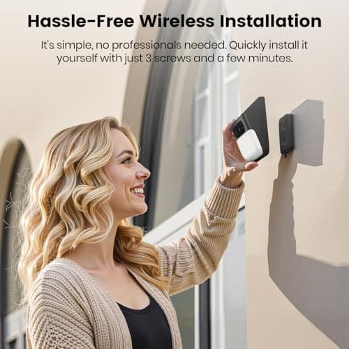 AOSU Solar Wall Light Cameras, 3K Security Cameras Wireless Outdoor, Battery Powerd Enhanced AI Detection for Fences & Parking, Easy Setup, Color Night Vision, No Monthly Fee [2.4G+Bluetooth]