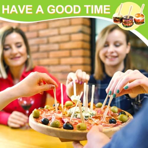 700 Pcs Bamboo Appetizer Forks, PEOUWNES Mini Toothpicks for Appetizers, 3.5 Inch Picks Bamboo Forks, Wooden Forks Food Picks for Cocktail Parties, Party, Fruits, Charcuterie Accessories