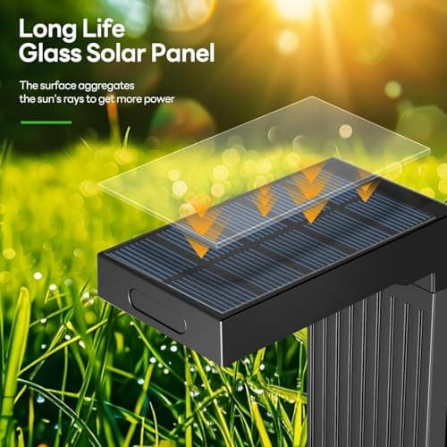 Solar Pathway Lights Outdoor 3 Pack, 400LM Motion Sensor Walkway Lights with Warm/Cool White, 12H Lasting, IP65 Waterproof Solar Powered Landscape Lighting for Garden, Yard