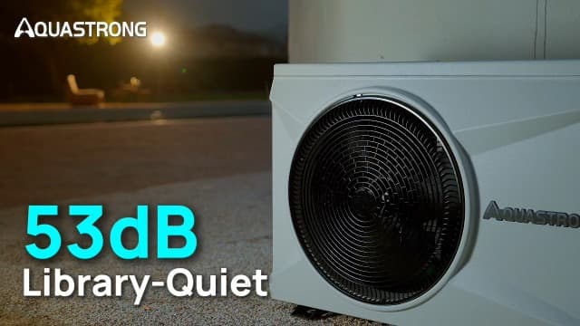 Aquastrong 75,000 BTU Inverter Swimming Pool Heat Pump, 21,000 Gallons Electric Pool Heater for Above Ground and Inground Pool, WiFi Capable Timer, Heating and Cooling Pool Heater 220V