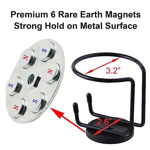 Magnetic Cup Holder, SUS 304 Stainless Steel Magnetic Drink Holder Can Holder for Tractor Truck Mower Car Treadmill Toolbox - Horizontal Surface Mounting Pack of 1