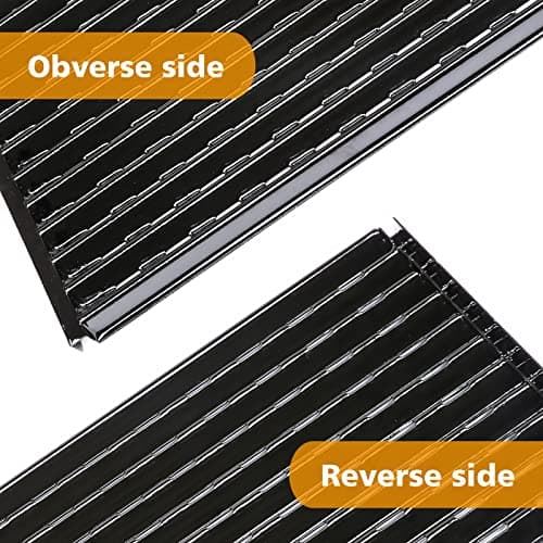 Hisencn Grill Grates for Charbroil Performance Tru-Infrared 2 Burner Gas Grill 463633316, 463672016 463672216, 463672416, 17 Inch Stamped Porcelain Steel Replacement Emitter Plates