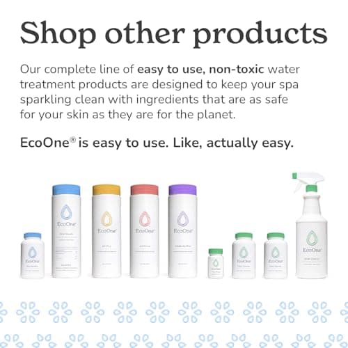 EcoOne | Hot Tub Chemical Maintenance & Supply Kit | Spa Shock, Conditioner & Purification Kit | Contains Oneshock Chlorine Granular, SPA Monthly Conditioner & Filter Cleanser | 3 Month Supply