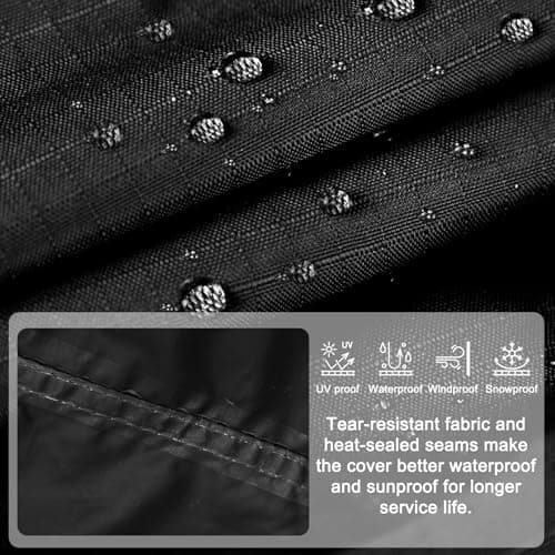 ABCCANOPY Patio Deck Box Cover Waterproof And Dustproof Winter Protection Outdoor Storage Box Cover Universal Furniture Cover 54x28x24 Black