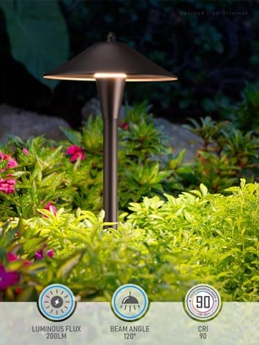 LEONLITE Low Voltage Pathway Lights, 200LM Smart LED Landscape Path Light, Adjustable Warm White&RGB, Dimmable, 5W Color Changing Landscape Lighting Waterproof, Oil Rubbed Bronze, Pack of 6