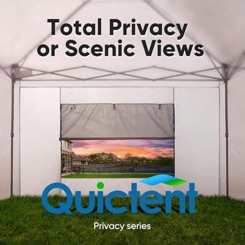 Quictent 10x20 ft Pop up Canopy with Sidewalls Easy up Canopy Tent Instant Shelter with Windows for Outdoor Event Party