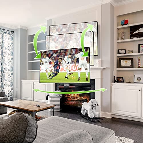 Fireplace Pull Down TV Mount Over Fireplace with Height Adjust for Most 43" - 80" TVs, Max VESA 600x400mm, up to 80lbs, Above Fireplaces TV Mount