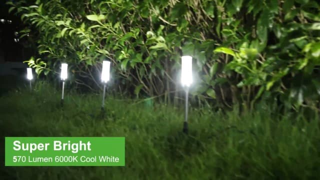 Pathway Lights Outdoor,12V Low Voltage Landscape Lighting, 6 Pack 570 Lumen Bright LED Path Lights, IP65 Waterproof Extendable Garden Lights for Yard Walkway Patio Lawn, 6000K