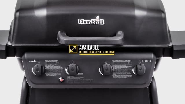 Char-Broil® Classic Series™ Convective 3-Burner with Side Burner Propane Gas Stainless Steel Grill - 463773817-P2