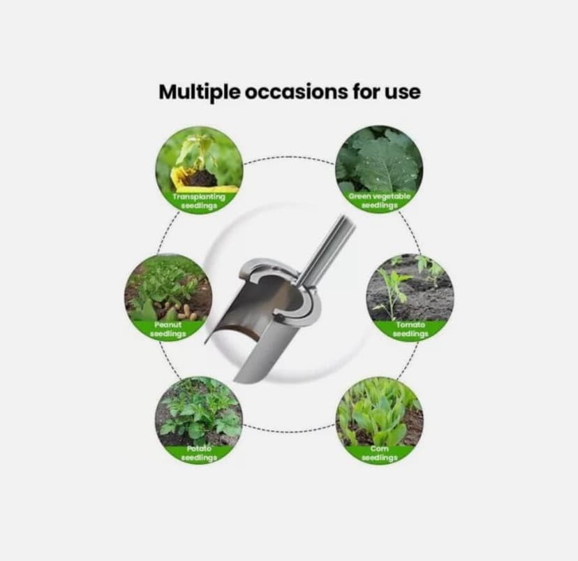 Bulb Planter Tool, 2025 New Gardening Bulb Transplanter for Bulbs for Spring Planting, Easy Seed & Bulb Planting Tool for Flowers, Vegetables, Fruit Trees, Garden Hand Tool (1PC)