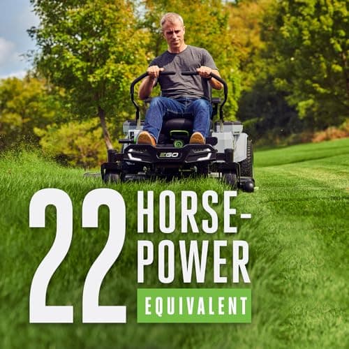 EGO POWER+ ZT4204L 56-Volt 42-Inch Z6 Zero Turn Riding Mower, 4 x 10.0Ah Batteries, 700W Turbo Charger Included Plus 2 Extra BA2800T 5.0Ah Batteries
