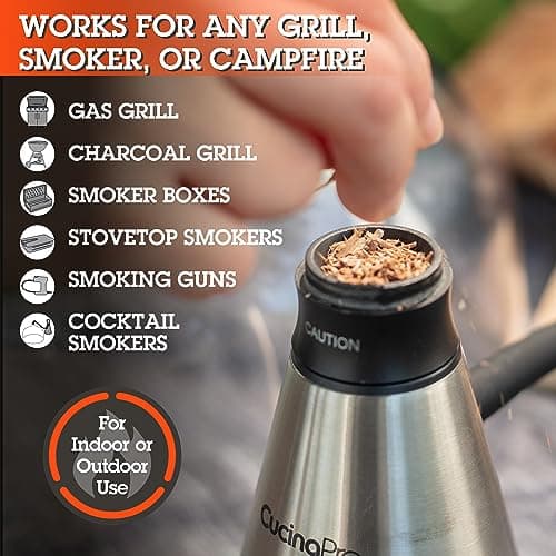 Camerons All Natural Extra Fine Oak BBQ Wood Chips for Smokers (1 Pint, 0.473 L) - Kiln Dried Wood Sawdust Shavings for Cocktail Smoking Guns, Stovetop Smokers, Smoke Boxes - Barbecue Grilling Gifts