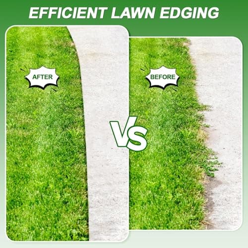 Wheel Rotary Edger Lawn Tool, Sidewalk 66.7Inch Manual Lawn Edger, Grass Edge Trimmer, Adjustable Stainless Steel Handle with Cushion Grip，Soil, Garden and Yard Tool