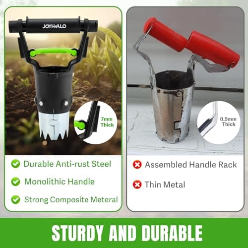 joyhalo Garden Bulb Planter Tool, 5 inch Depth Bulb Planting Tool, Gardening Garden Tools, Automatic Soil Release Bulb Planters for Plants Seeds & Bulbs Tulip Daffodils Dahlias Lilies Onions