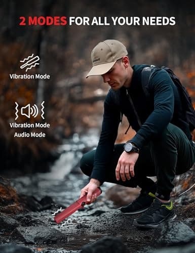 Rechargeable Metal Detector Pinpointer for Adults & Kids, Fully Waterproof Handheld Metal Detector Wand for Underwater, Portable Small Gold Detector Tool with LED Light and Adjustable Sensitivity