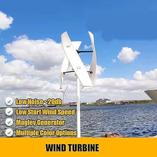 Wind Mill Generator Kit,Vertical Wind Turbine,Wind Turbine Generator Kit for Home,Wind Turbine Generator Kit,with Controller for Home,Business,Industrial Energy Supply,12V-5000W