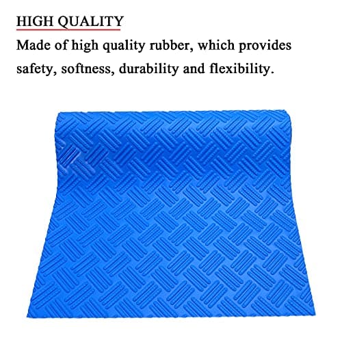 SKARUMMER Swimming Pool Ladder Mat - Protective Pool Ladder Pad Step Mat with Non-Slip Texture, Blue Medium Pool Step Mat, 36 inch X 9 inch