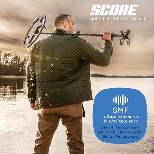 Nokta Triple Score PRO Pack Metal Detector for Adults - Fully Waterproof, Rechargeable, Multi-Frequency, Easy-to-Use Detectors for Treasure Hunting